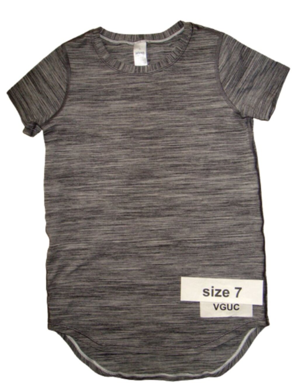 Ivivva by Lululemon🍋 Rise Shine Repeat Short Sleeve Grey T-Shirt size 7
